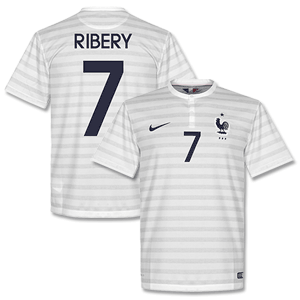 France Away Ribery Shirt 2014 2015 (Fan Style