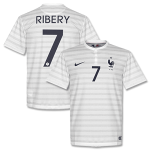 Nike France Away Ribery Shirt 2014 2015