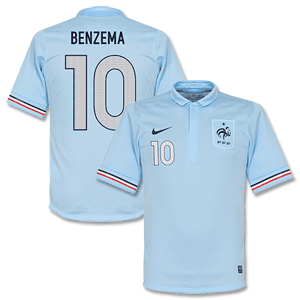 France Away Shirt 2013 2014 + Benzema 10 (Fan