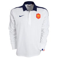 Nike France Away Supporters Rugby Shirt- Long Sleeved.