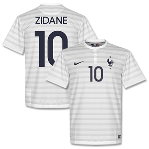 Nike France Away Zidane Shirt 2014 2015 (Fan Style