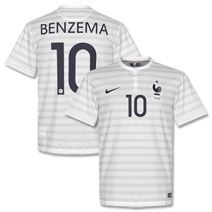 France Boys Away Benzema Shirt 2014 2015
