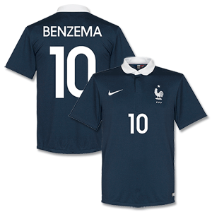 France Home Benzema Shirt 2014 2015 (Fan Style