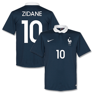 Nike France Home Zidane Shirt 2014 2015 (Fan Style
