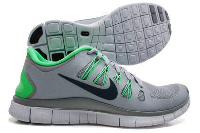 Nike Free 5.0 Running Shoes Wolf Grey/Turbo Green