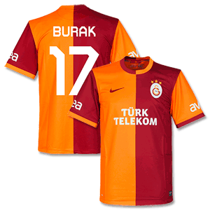 Galatasaray Home Shirt 2013 2014 + Burak 17 (Fan