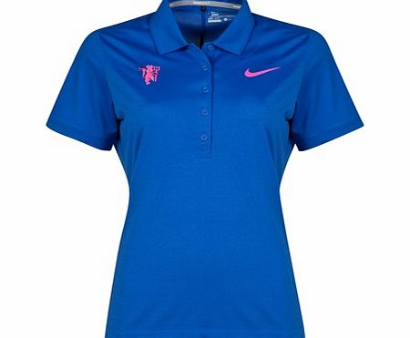 Manchester United Nike Golf Polo - Womens Royal