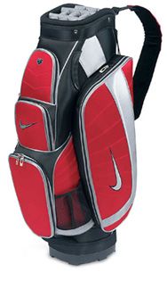 Nike Golf NIKE SLINGSHOT OSS CART TROLLEY BAG VARSITY RED/METALIC SILVER