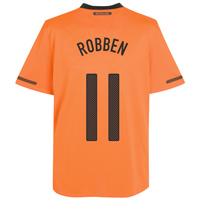 Nike Holland Home Shirt 2010/12 with Robben 11