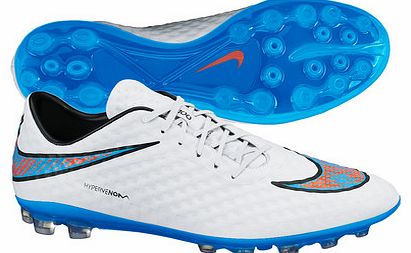 Nike Hypervenom Phantom AG Football Boots White/Blue