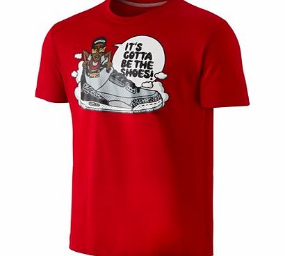 Jordan AJ III Spike vs Psych T-Shirt - Gym Red