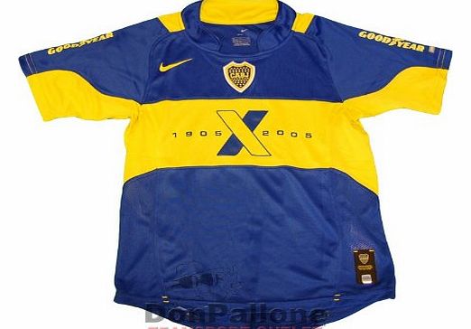 Junior Boca Juniors Centenary 2005 Home Junior Football Shirt Size S