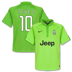 Nike Juventus 3rd Tevez 10 Shirt 2014 2015 (Fan Style