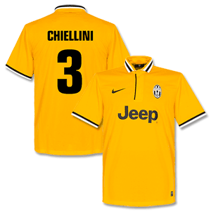 Nike Juventus Away Chiellini Shirt 2013 2014 (Fan