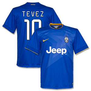 Nike Juventus Away Tevez Shirt 2014 2015 (Fan Style