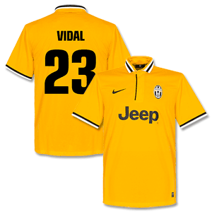 Nike Juventus Away Vidal Shirt 2013 2014 (Fan Style