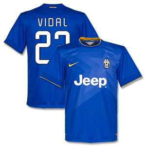 Nike Juventus Away Vidal Shirt 2014 2015 (Fan Style