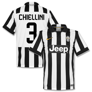 Nike Juventus Home Chiellini Shirt 2014 2015 (Fan