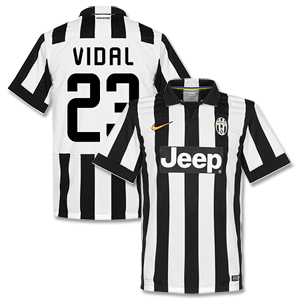 Nike Juventus Home Vidal Shirt 2014 2015 (Fan Style