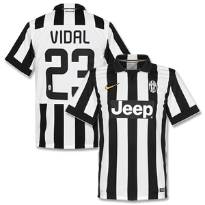 Nike Juventus Home Vidal Shirt 2014 2015