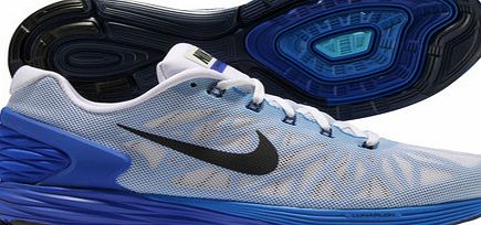 Nike Lunarglide 6 Running Shoes White/Black/Blue