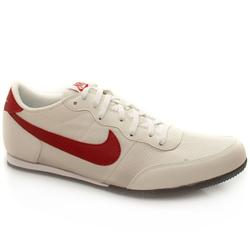 Nike Male Racer Fabric Upper Fashion Trainers in Beige and Red