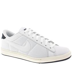 Nike Male Tennis Classic Mesh Leather Upper Fashion Trainers in White and Navy
