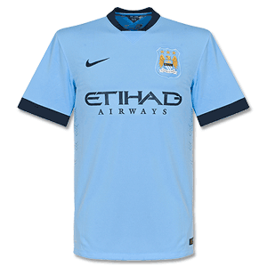 Nike Man City Home Authentic Shirt 2014 2015