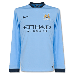 Nike Man City Home L/S Shirt 2014 2015