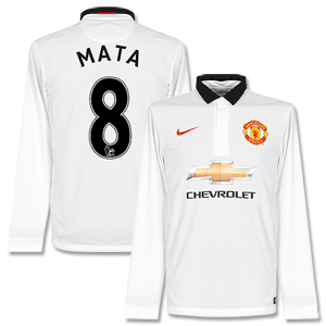 Man Utd Away L/S Mata Shirt 2014 2015