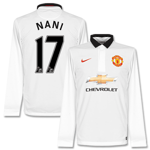 Nike Man Utd Away L/S Nani Shirt 2014 2015
