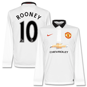 Man Utd Away L/S Rooney Shirt 2014 2015