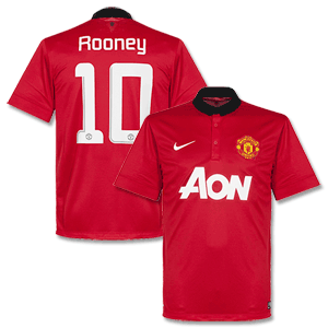 Nike Man Utd Home Rooney Shirt 2013 2014 (European