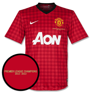 Nike Man Utd Home Shirt 2012 2013 Champions Transfer