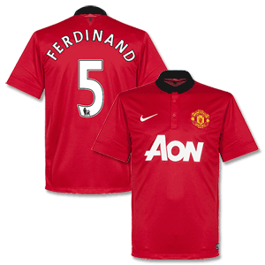 Nike Man Utd Home Shirt 2013 2014   Ferdinand 5