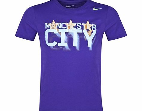 Manchester City Core Plus T-Shirt Purple