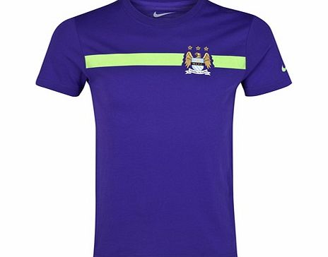 Manchester City Core T-Shirt Purple 656512-547