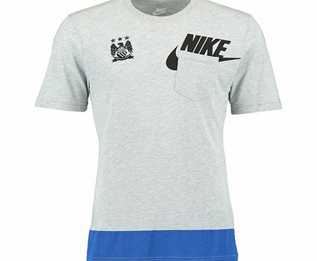 Manchester City Futura Tech T-Shirt Dk Grey