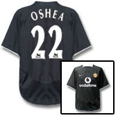 Manchester United Away Shirt 2003/05 - with OShea 22 printing.