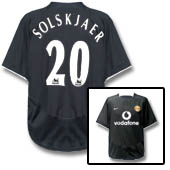 Manchester United Away Shirt 2003/05 - with Solskjaer 20 printing.