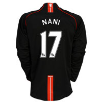 Nike Manchester United Away Shirt 2007/08 with Nani