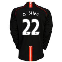 Nike Manchester United Away Shirt 2007/08 with OShea