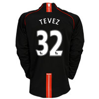 Nike Manchester United Away Shirt 2007/08 with Tevez