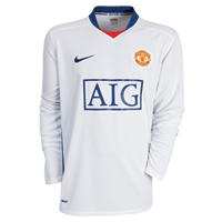 Nike Manchester United Away Shirt 2008/09 - Long