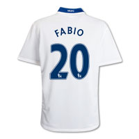 Manchester United Away Shirt 2008/09 with Fabio
