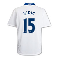 Nike Manchester United Away Shirt 2008/09 with Vidic