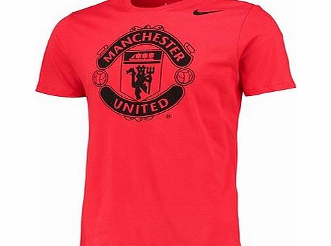 Manchester United Core Crest T-Shirt Red