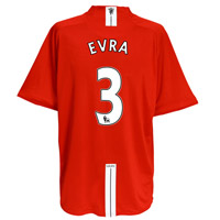 Nike Manchester United Home Shirt 2007/09 with Evra 3