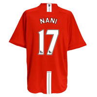 Nike Manchester United Home Shirt 2007/09 with Nani
