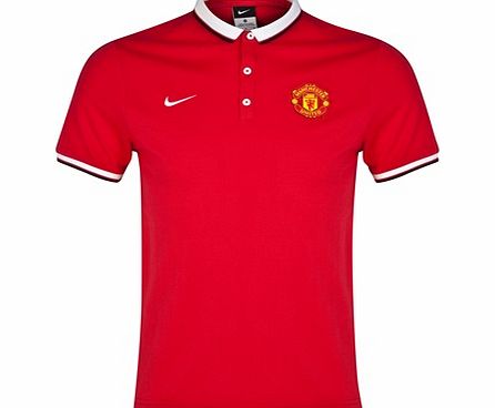 Manchester United League Authentic Polo-Red
